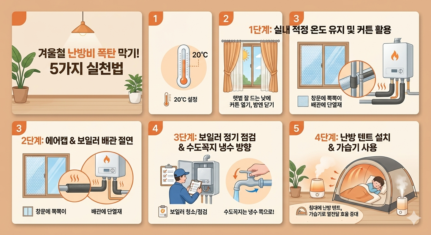 [실제 요금 비교] 보일러 외출모드의 배신? 가스비 폭탄 막아낸 5가지 현실 세팅법